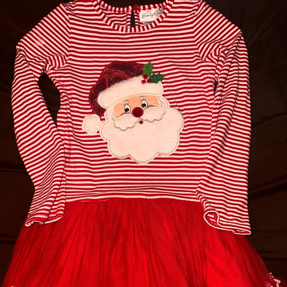 Emily Rose size 8 Santa Christmas dress